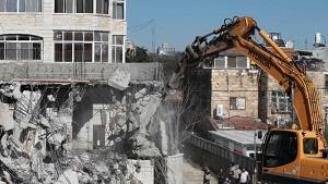 Israel razing Palestinian buildings at 