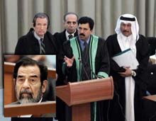 Saddam Lawyers Walk out of Court 