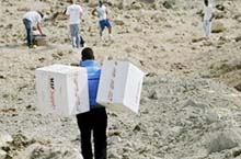 Air Strikes Hamper Aid Effort 