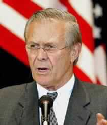 Rumsfeld Meets Afghan Warlords