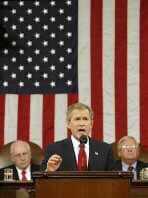 Bush Defends Iraq War in State of Union Address