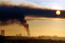 Raging Fire in the Centre of Madrid